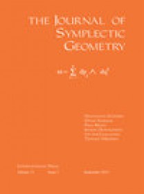Journal Of Symplectic Geometry
