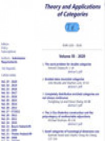 Theory And Applications Of Categories
