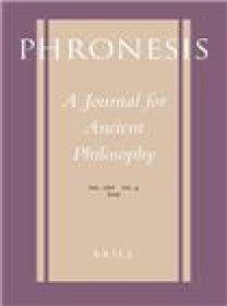 Phronesis-a Journal For Ancient Philosophy