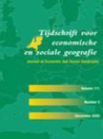 Tijdschrift Voor Economische En Sociale Geografie