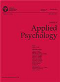 Journal Of Applied Psychology