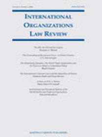 International Organizations Law Review