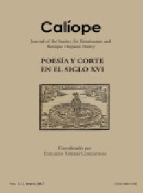 Caliope-journal Of The Society For Renaissance And Baroque Hispanic Poetry