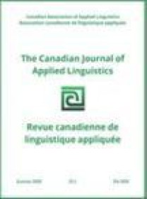 Canadian Journal Of Applied Linguistics
