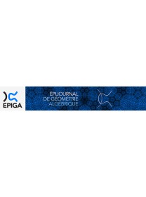 Epijournal De Geometrie Algebrique