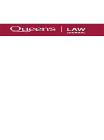 Queens Law Journal