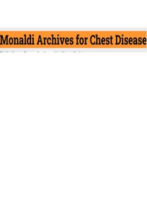 Monaldi Archives For Chest Disease