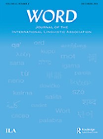 Word-journal Of The International Linguistic Association